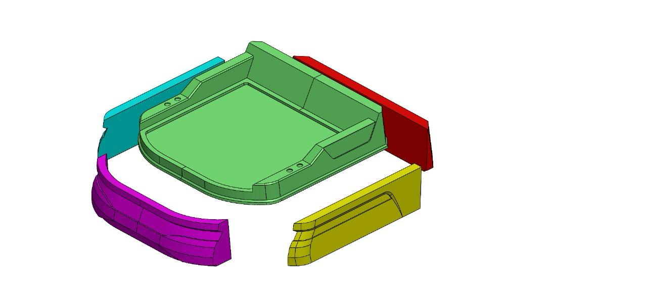 Modelo multi-peça em conjunto